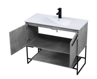 Gerard Single Bathroom Vanity in Concrete Grey