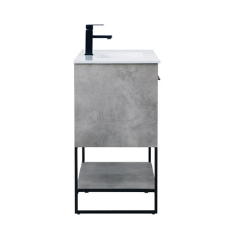 Gerard Single Bathroom Vanity in Concrete Grey