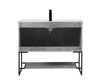 Gerard Single Bathroom Vanity in Concrete Grey