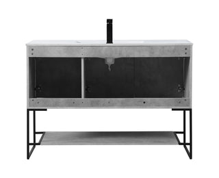 Gerard Single Bathroom Vanity in Concrete Grey
