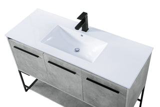 Gerard Single Bathroom Vanity in Concrete Grey