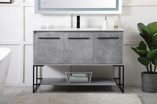 Gerard Single Bathroom Vanity in Concrete Grey
