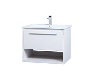 Kasper Single Bathroom Floating Vanity in White