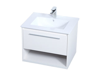 Kasper Single Bathroom Floating Vanity in White