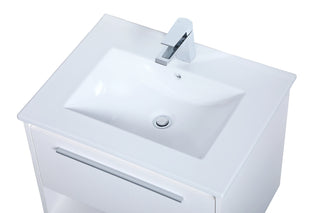 Kasper Single Bathroom Floating Vanity in White