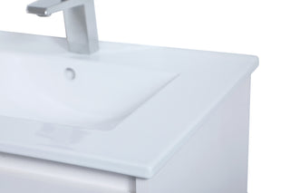 Kasper Single Bathroom Floating Vanity in White