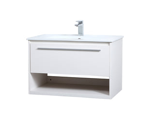 Kasper Single Bathroom Floating Vanity in White