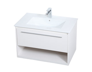 Kasper Single Bathroom Floating Vanity in White