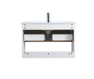 Kasper Single Bathroom Floating Vanity in White