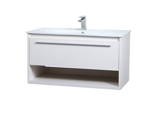 Kasper Single Bathroom Floating Vanity in White