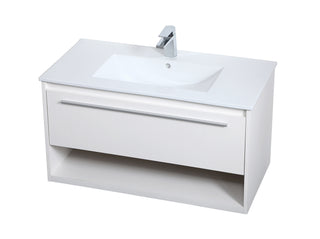 Kasper Single Bathroom Floating Vanity in White
