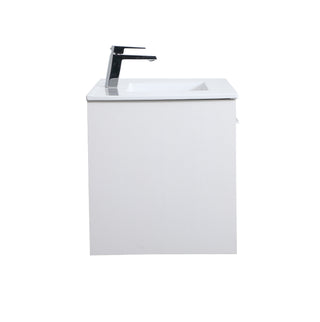 Kasper Single Bathroom Floating Vanity in White