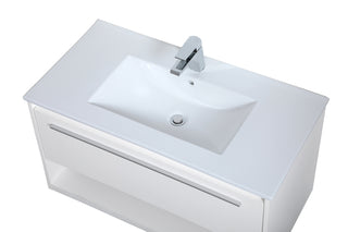 Kasper Single Bathroom Floating Vanity in White