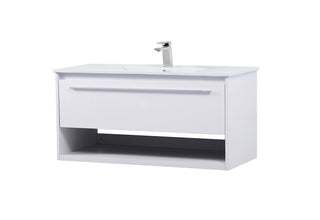 Kasper Single Bathroom Floating Vanity in White
