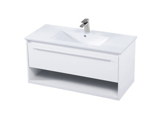 Kasper Single Bathroom Floating Vanity in White