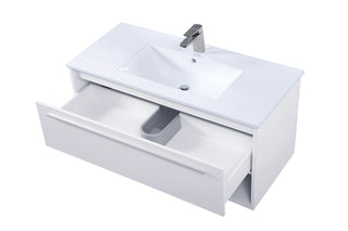 Kasper Single Bathroom Floating Vanity in White