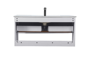 Kasper Single Bathroom Floating Vanity in White