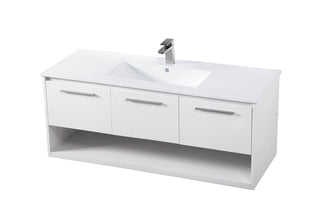 Kasper Single Bathroom Floating Vanity in White
