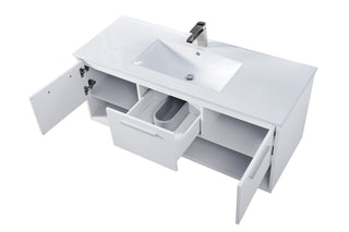 Kasper Single Bathroom Floating Vanity in White