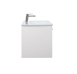 Kasper Single Bathroom Floating Vanity in White