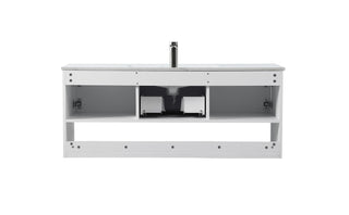 Kasper Single Bathroom Floating Vanity in White
