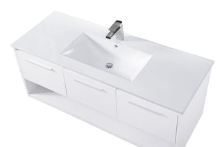Kasper Single Bathroom Floating Vanity in White