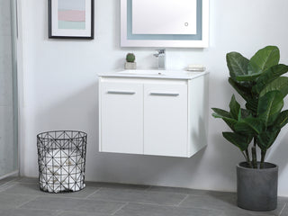 Rasina Single Bathroom Floating Vanity in White