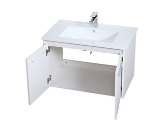 Rasina Single Bathroom Floating Vanity in White