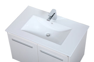Rasina Single Bathroom Floating Vanity in White