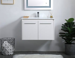 Rasina Single Bathroom Floating Vanity in White