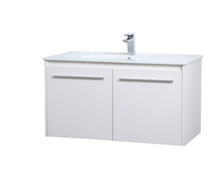 Rasina Single Bathroom Floating Vanity in White