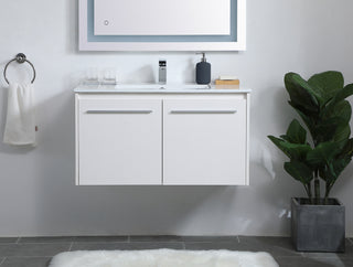Rasina Single Bathroom Floating Vanity in White