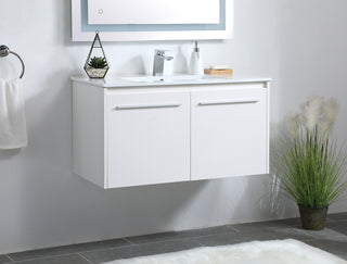 Rasina Single Bathroom Floating Vanity in White