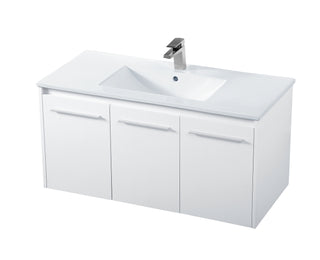 Rasina Single Bathroom Floating Vanity in White