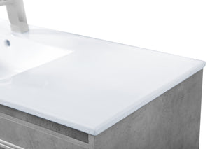 Rasina Single Bathroom Floating Vanity in Concrete Grey
