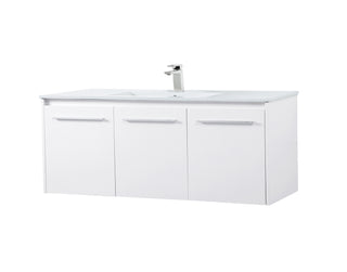 Rasina Single Bathroom Floating Vanity in White