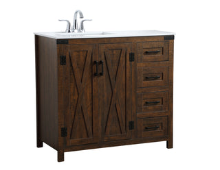 Grant Single Bathroom Vanity in Espresso