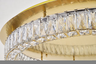Monroe LED Flush Mount in Gold