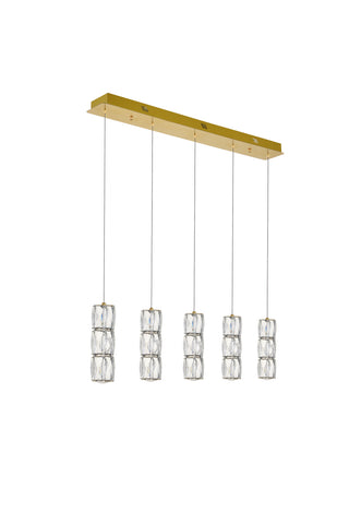 Polaris LED Pendant in Gold