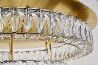 Monroe LED Flush Mount in Gold