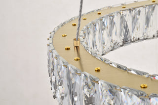 Monroe LED Pendant in Gold