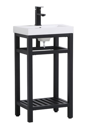 Raya Single Bathroom Vanity in black