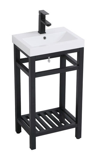 Raya Single Bathroom Vanity in black