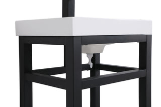 Raya Single Bathroom Vanity in black
