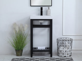 Raya Single Bathroom Vanity in black