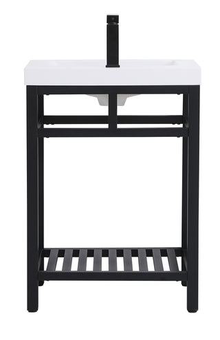 Raya Single Bathroom Vanity in black