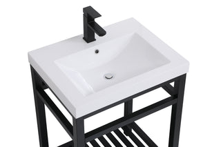 Raya Single Bathroom Vanity in black