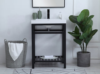 Raya Single Bathroom Vanity in black