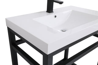 Raya Single Bathroom Vanity in black