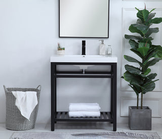 Raya Single Bathroom Vanity in black